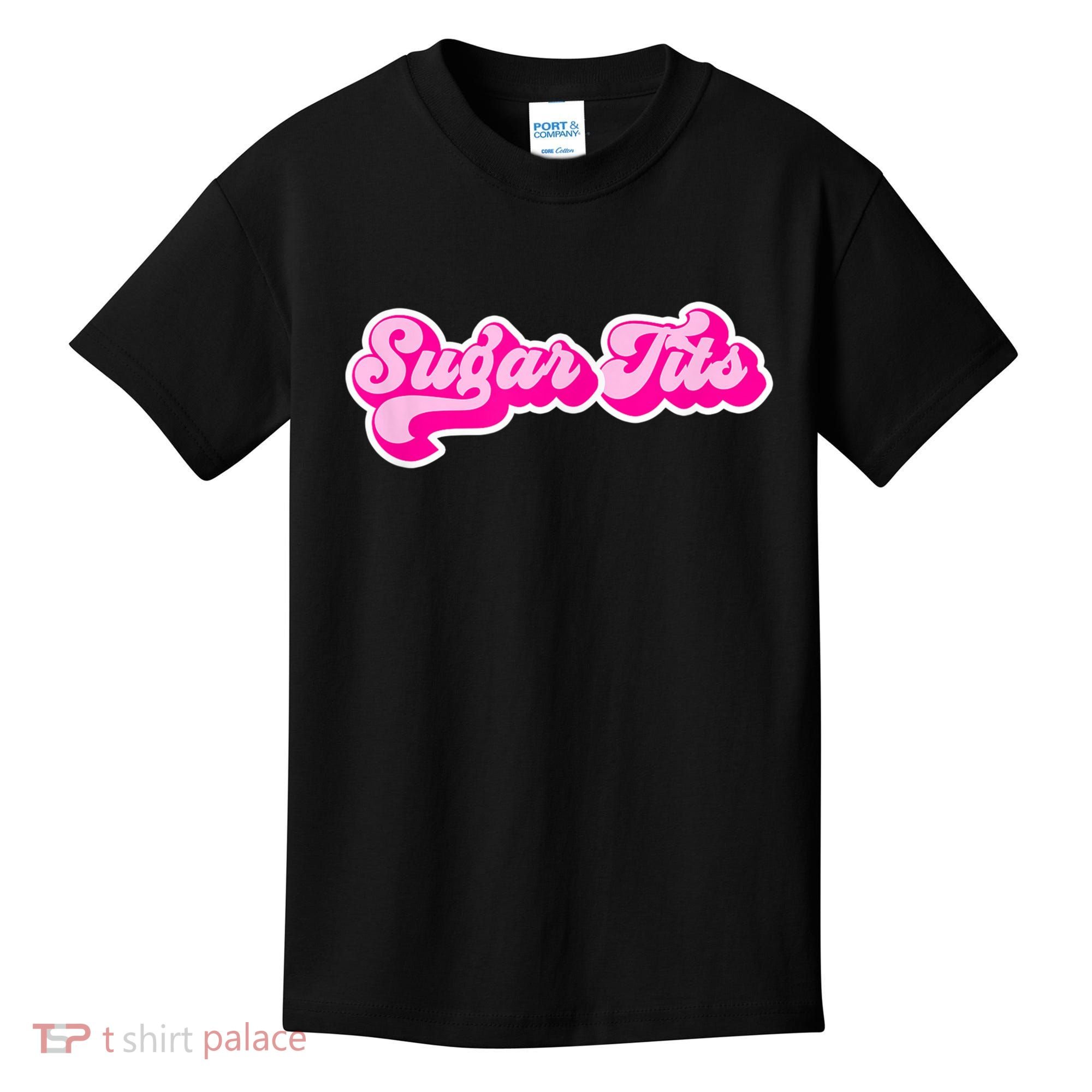 Sugar Tits Bubblegum Pink Kids T-Shirt
