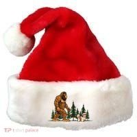 Shih Tzu Bigfoot Dog Walking Dog Mom Dad Santa Hat thumb 0