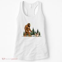 Shih Tzu Bigfoot Dog Walking Dog Mom Dad Women's Tank Top thumb 0