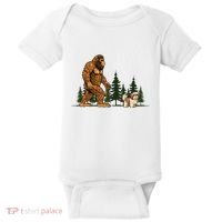 Shih Tzu Bigfoot Dog Walking Dog Mom Dad Baby Bodysuit thumb 0