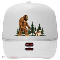 Shih Tzu Bigfoot Dog Walking Dog Mom Dad Hat thumb 0