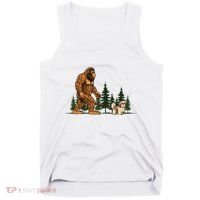 Shih Tzu Bigfoot Dog Walking Dog Mom Dad Tank Top thumb 0