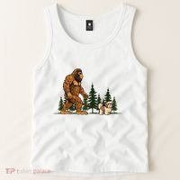 Shih Tzu Bigfoot Dog Walking Dog Mom Dad Tank Top thumb 2