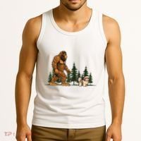 Shih Tzu Bigfoot Dog Walking Dog Mom Dad Tank Top thumb 3