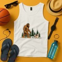 Shih Tzu Bigfoot Dog Walking Dog Mom Dad Tank Top thumb 4