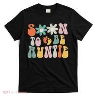 Soon To Be Auntie Gifts Pregnancy Announcement Aunt To Be T-Shirt thumb 0