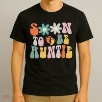 Soon To Be Auntie Gifts Pregnancy Announcement Aunt To Be T-Shirt thumb 3