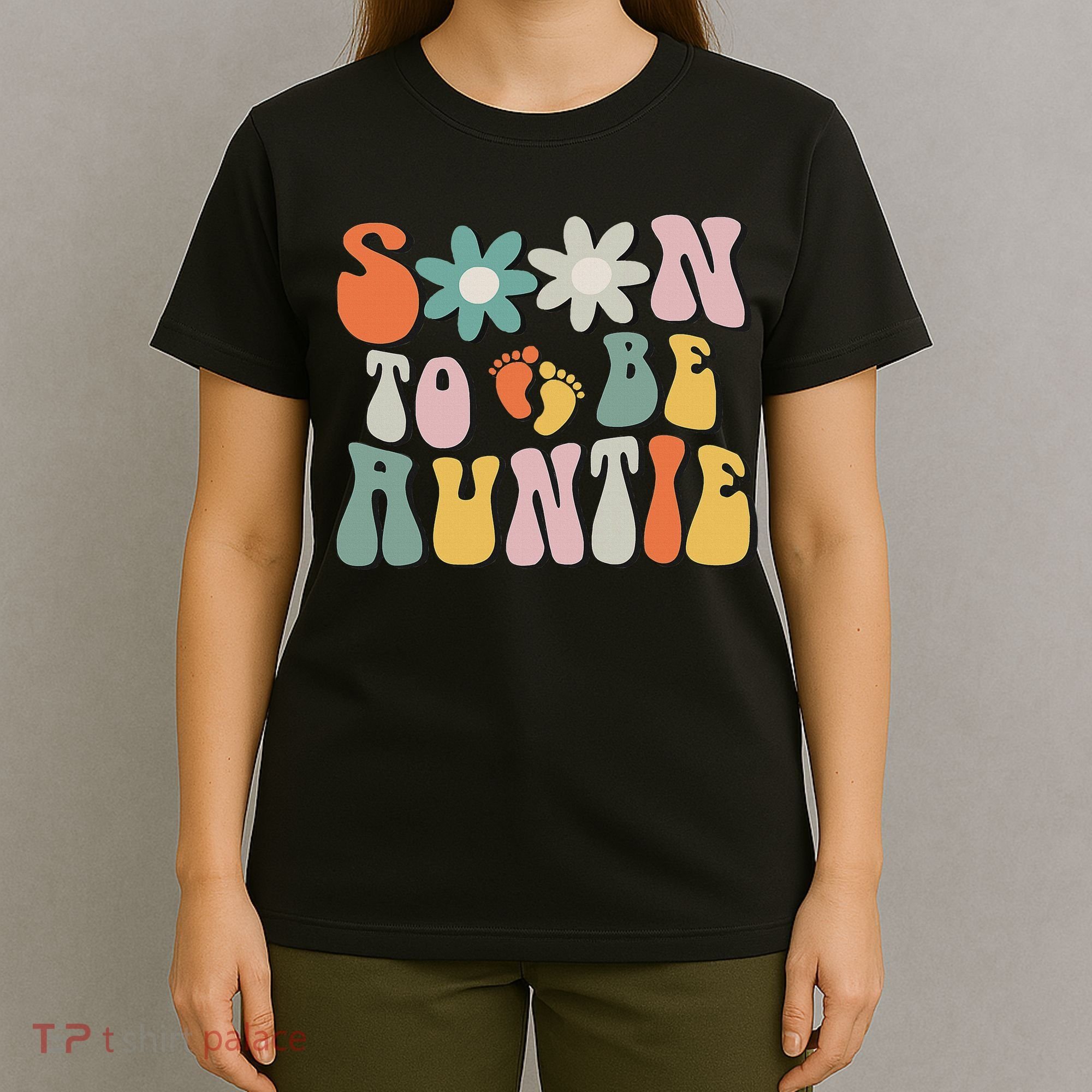 Soon To Be Auntie Gifts Pregnancy Announcement Aunt To Be T-Shirt