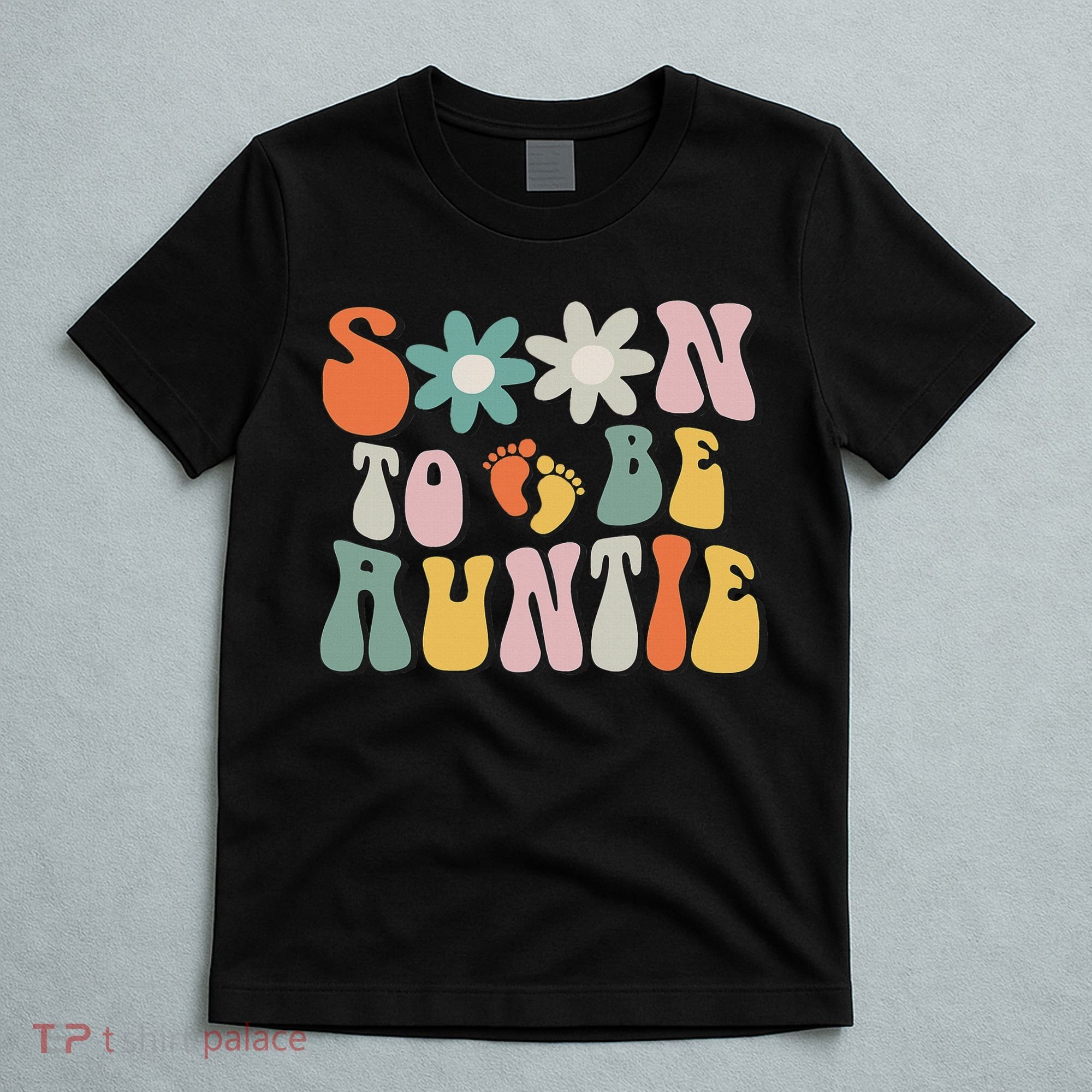 Soon To Be Auntie Gifts Pregnancy Announcement Aunt To Be T-Shirt