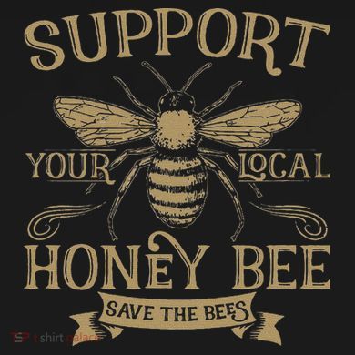 Save The Bees Local Honey Bee Support Hoodie