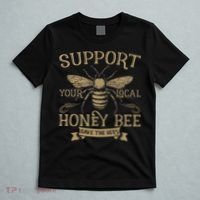 Save The Bees Local Honey Bee Support T-Shirt thumb 5