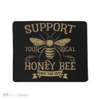 Save The Bees Local Honey Bee Support Mousepad thumb 0