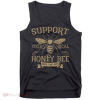 Save The Bees Local Honey Bee Support Tank Top thumb 0