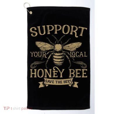 Save The Bees Local Honey Bee Support Golf Towel