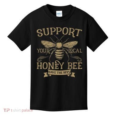 Save The Bees Local Honey Bee Support Kids T-Shirt