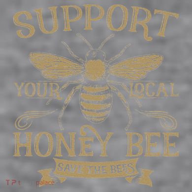 Save The Bees Local Honey Bee Support Women's Racerback Cropped Tank