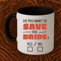 Save The Bride Funny Bachelorette Gift Coffee Mug thumb 2