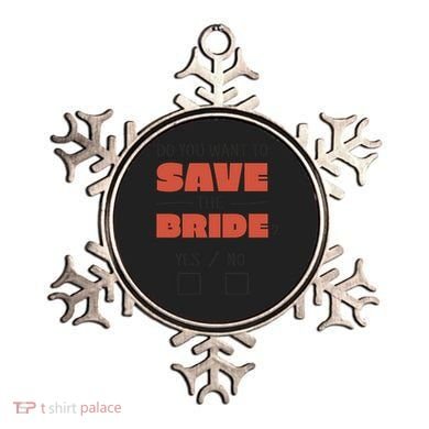 Save The Bride Funny Bachelorette Gift Ornament