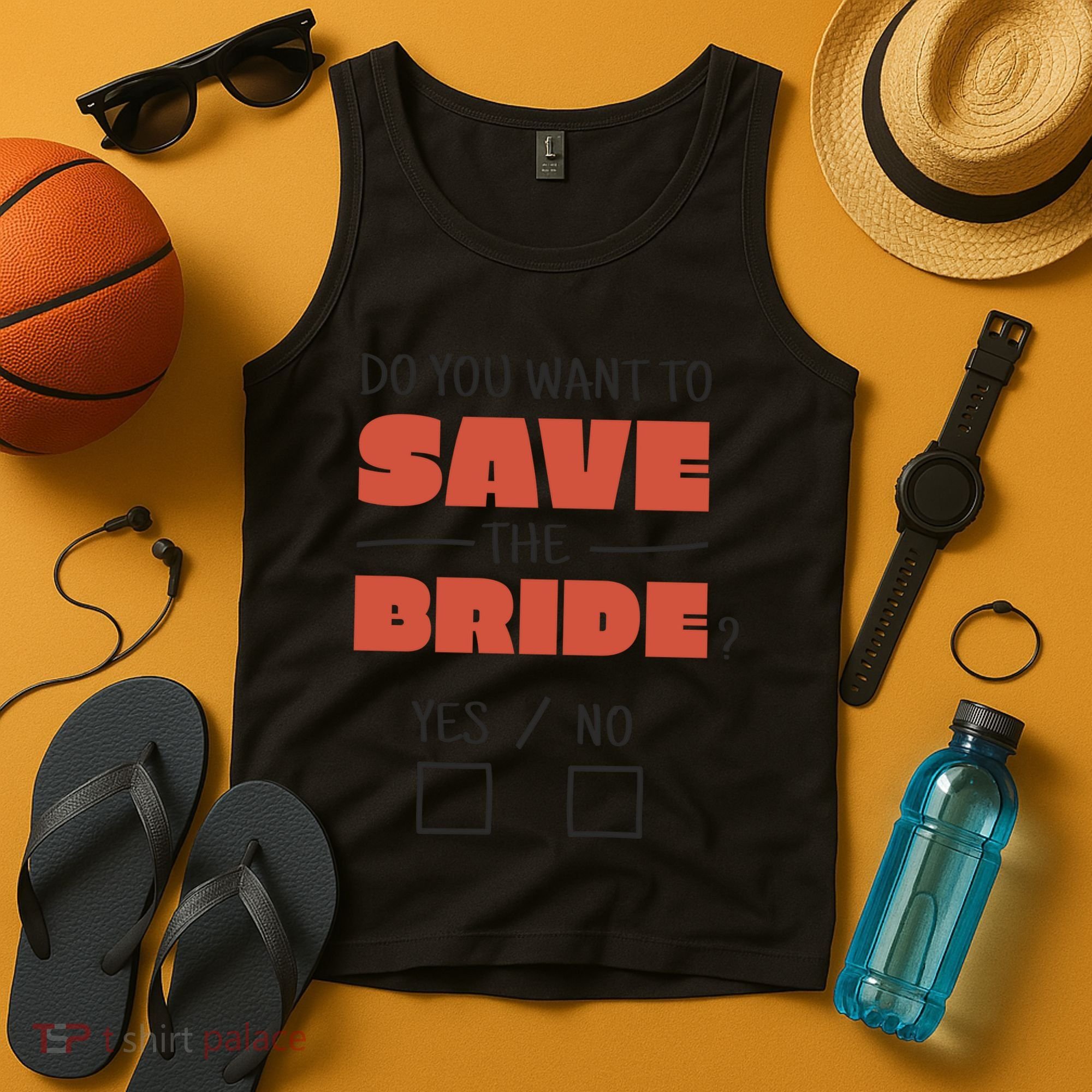 Save The Bride Funny Bachelorette Gift Tank Top