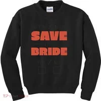 Save The Bride Funny Bachelorette Gift Kids Sweatshirt thumb 0