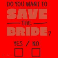 Save The Bride Funny Bachelorette Gift Santa Hat thumb 1