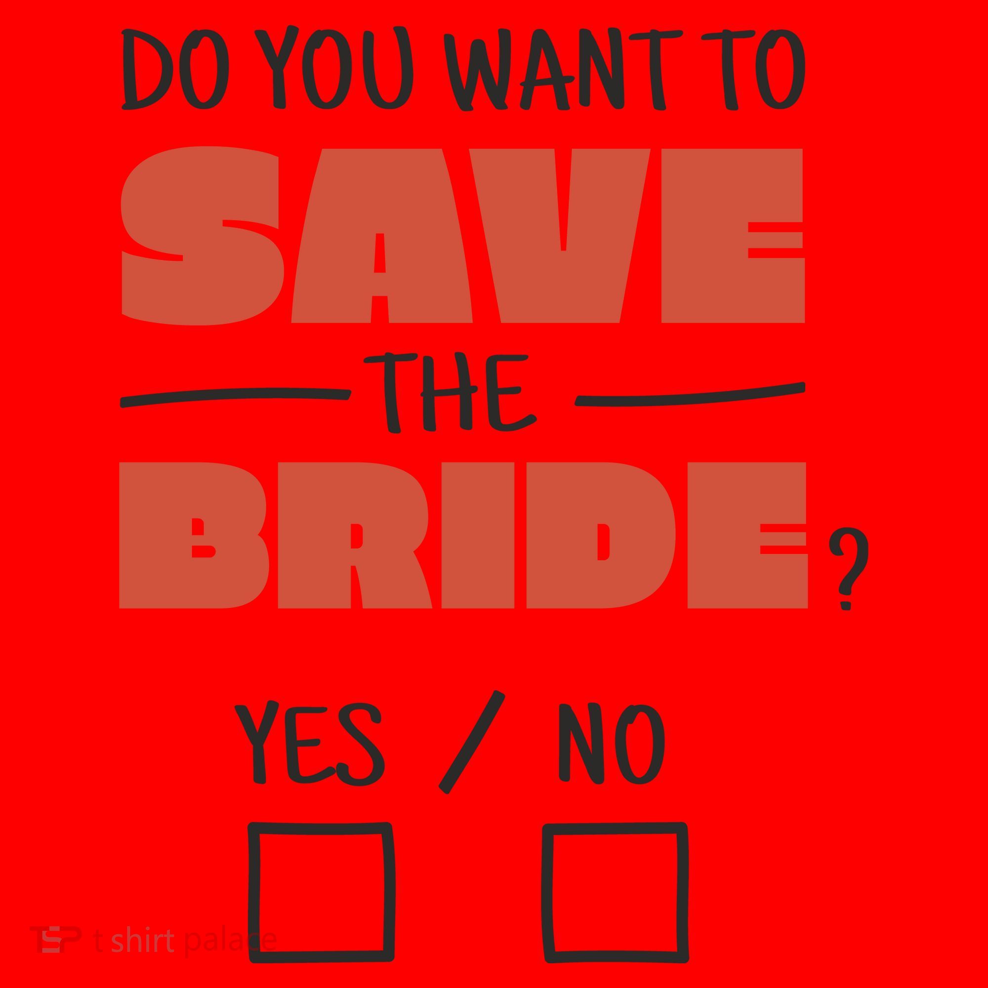 Save The Bride Funny Bachelorette Gift Santa Hat