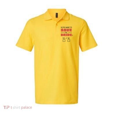 Save The Bride Funny Bachelorette Gift Polo