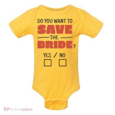 Save The Bride Funny Bachelorette Gift Baby Bodysuit