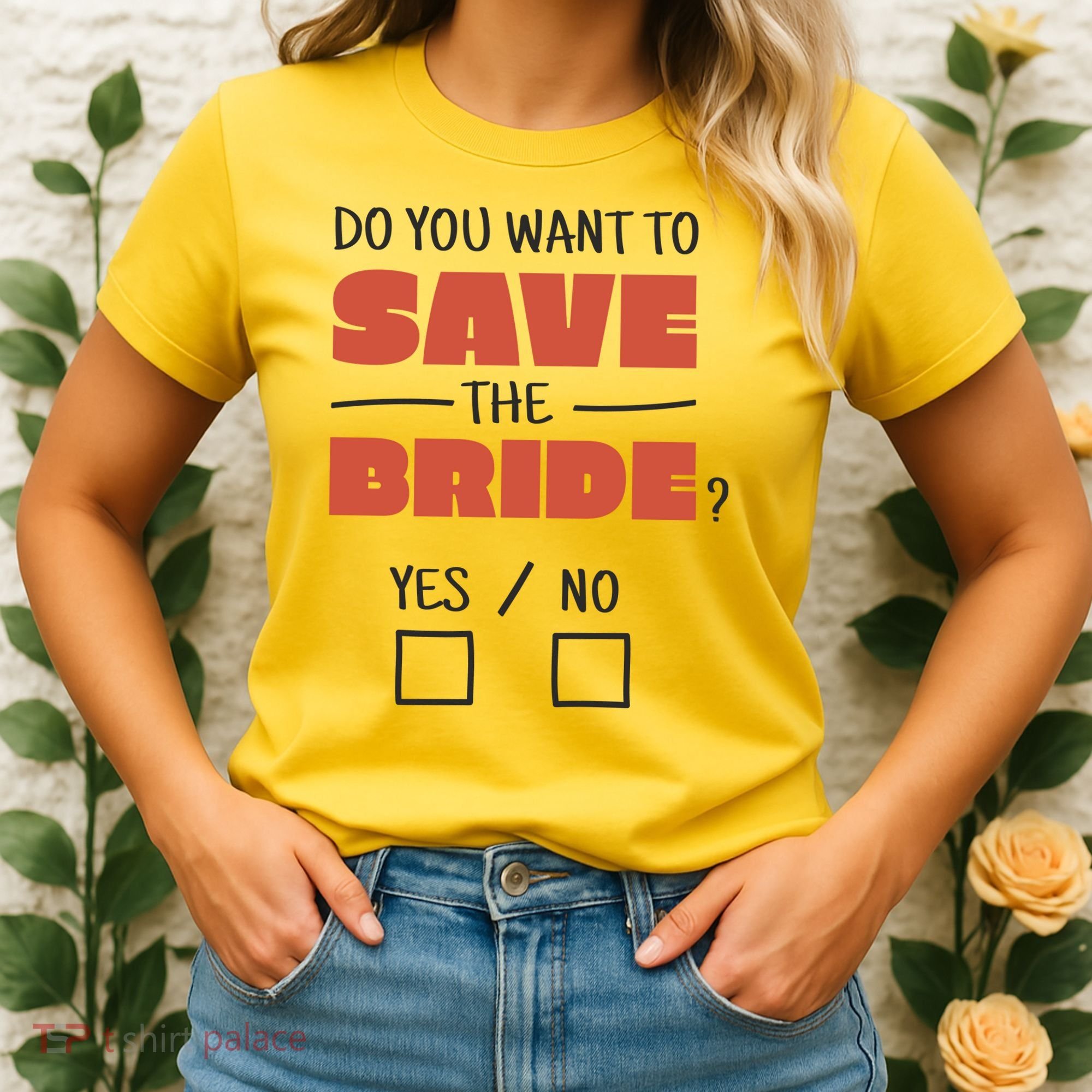 Save The Bride Funny Bachelorette Gift Women's T-Shirt