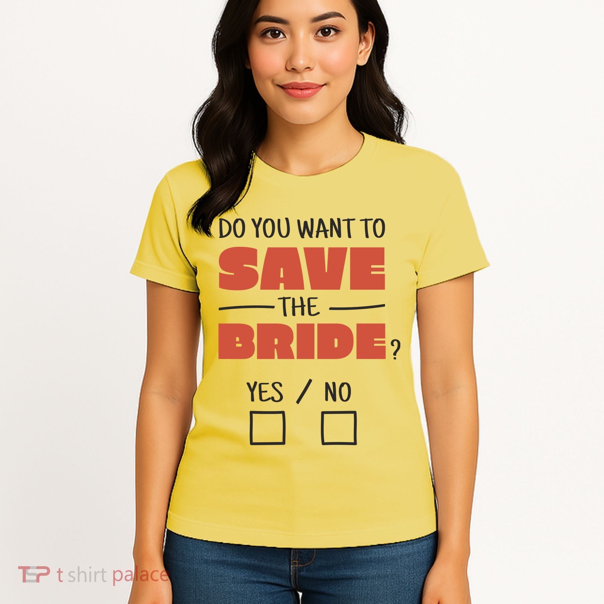 Save The Bride Funny Bachelorette Gift Women's T-Shirt