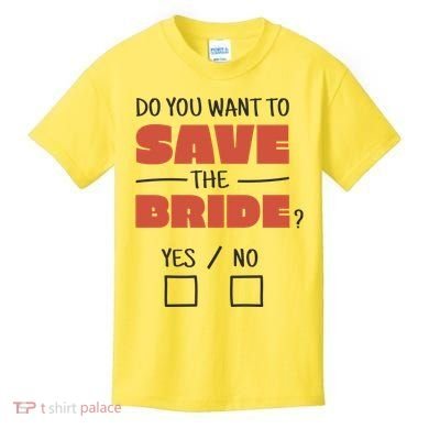 Save The Bride Funny Bachelorette Gift Kids T-Shirt