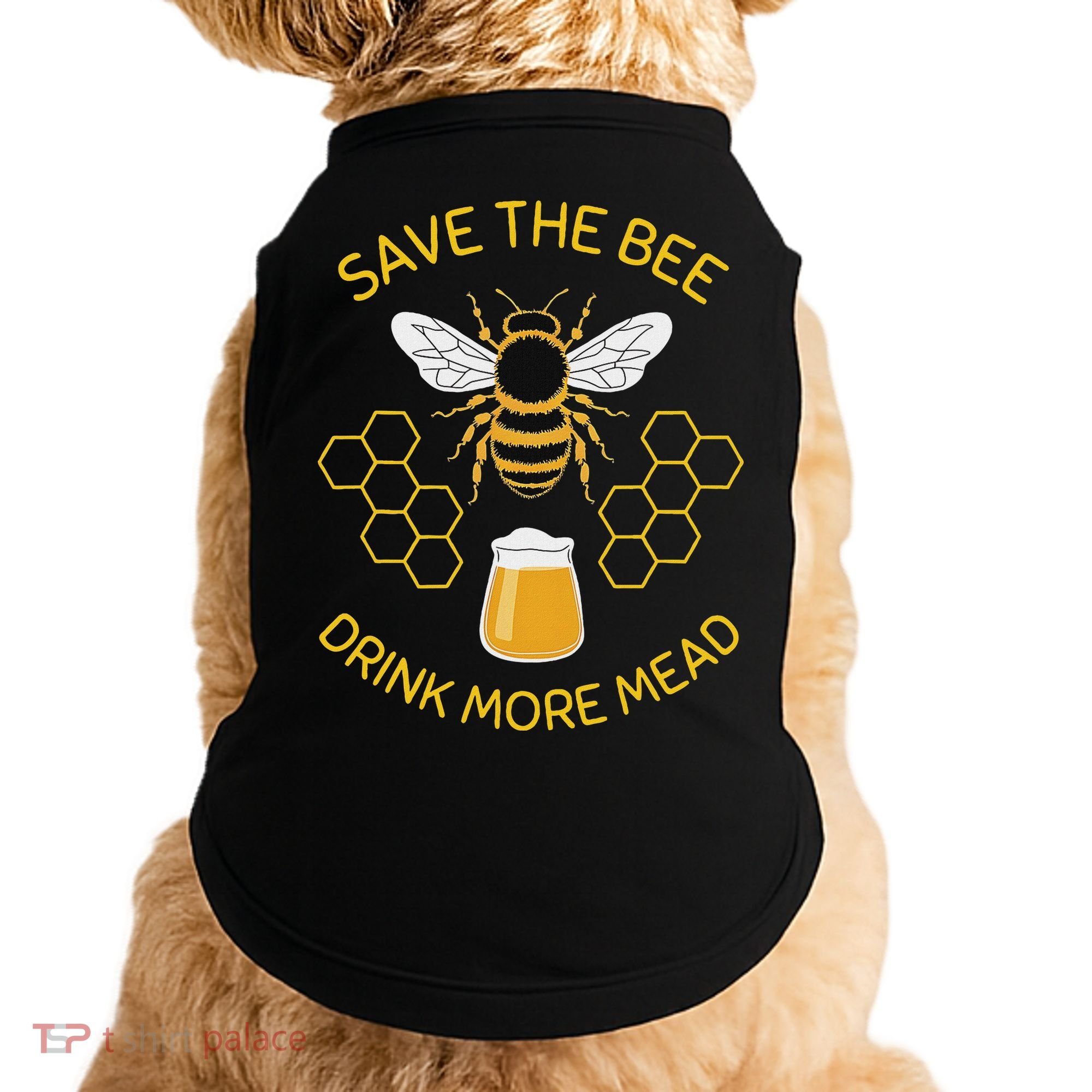 Save The Bees Drink More Mead Craft Beer Doggie Tank