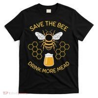 Save The Bees Drink More Mead Craft Beer T-Shirt thumb 0