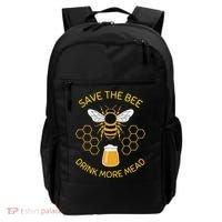 Save The Bees Drink More Mead Craft Beer Backpack thumb 0