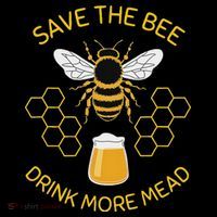 Save The Bees Drink More Mead Craft Beer Coaster thumb 2