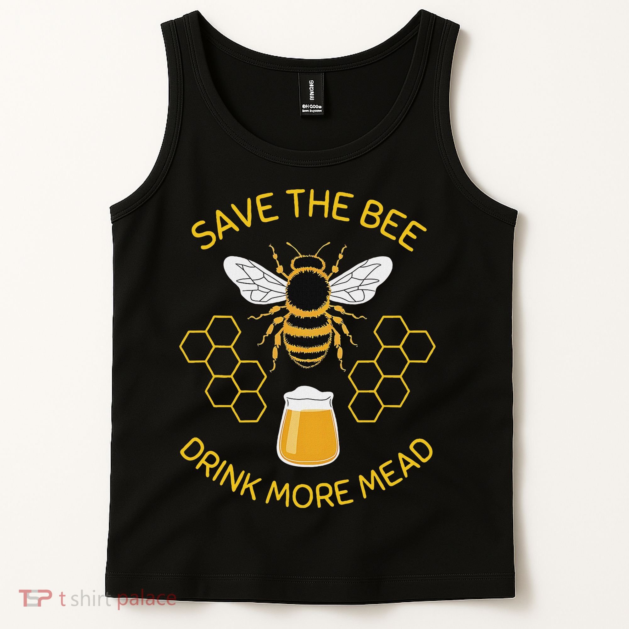 Save The Bees Drink More Mead Craft Beer Tank Top