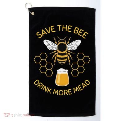 Save The Bees Drink More Mead Craft Beer Golf Towel