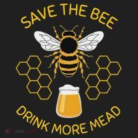 Save The Bees Drink More Mead Craft Beer Golf Towel thumb 3