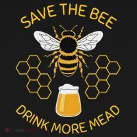 Save The Bees Drink More Mead Craft Beer Women's Long Sleeve Shirt thumb 2