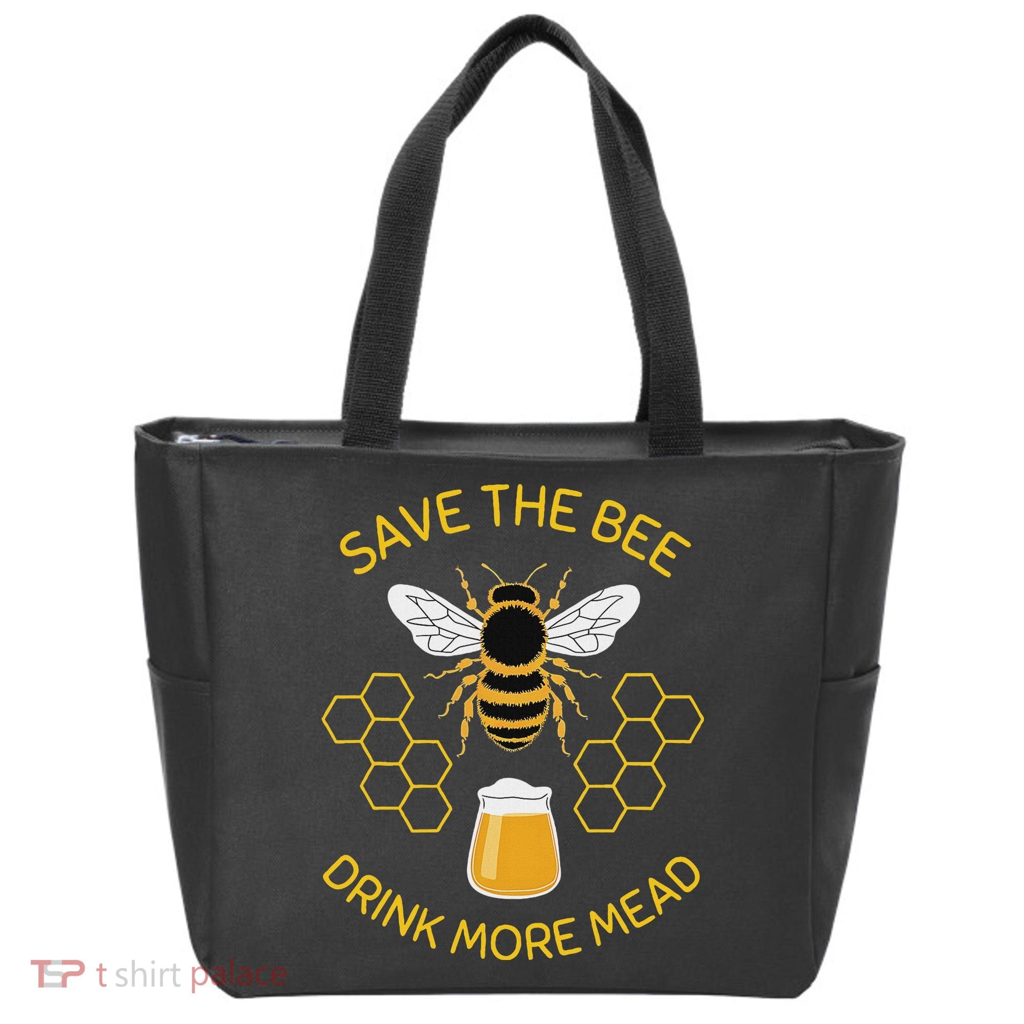 Save The Bees Drink More Mead Craft Beer Tote Bag