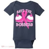Save The Bobbers Breast Cancer Awareness Fishing Lovers Baby Bodysuit thumb 0