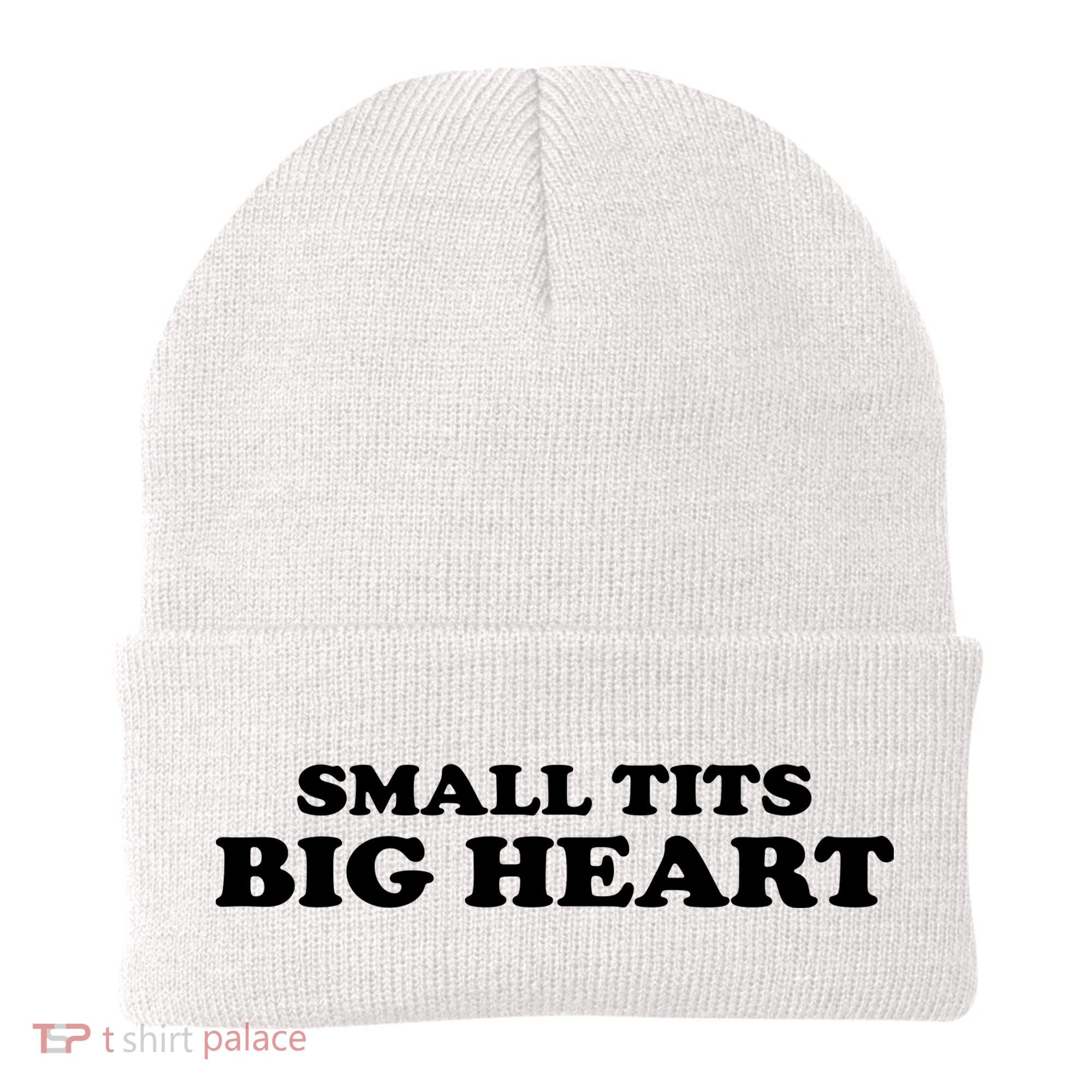 Small Tits Big Heart Funny Girl Beanie