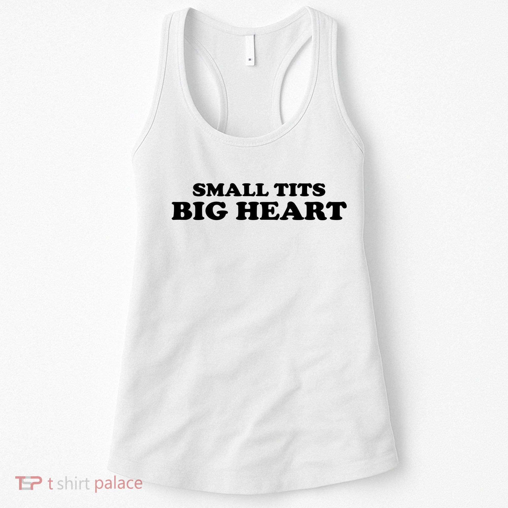 Small Tits Big Heart Funny Girl Women's Tank Top