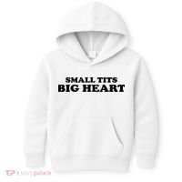 Small Tits Big Heart Funny Girl Kids Hoodie thumb 0