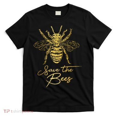 Save The Bees Beekeeper Beekeeping Vintage Bee T-Shirt