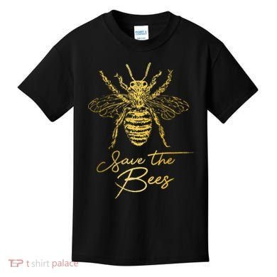 Save The Bees Beekeeper Beekeeping Vintage Bee Kids T-Shirt