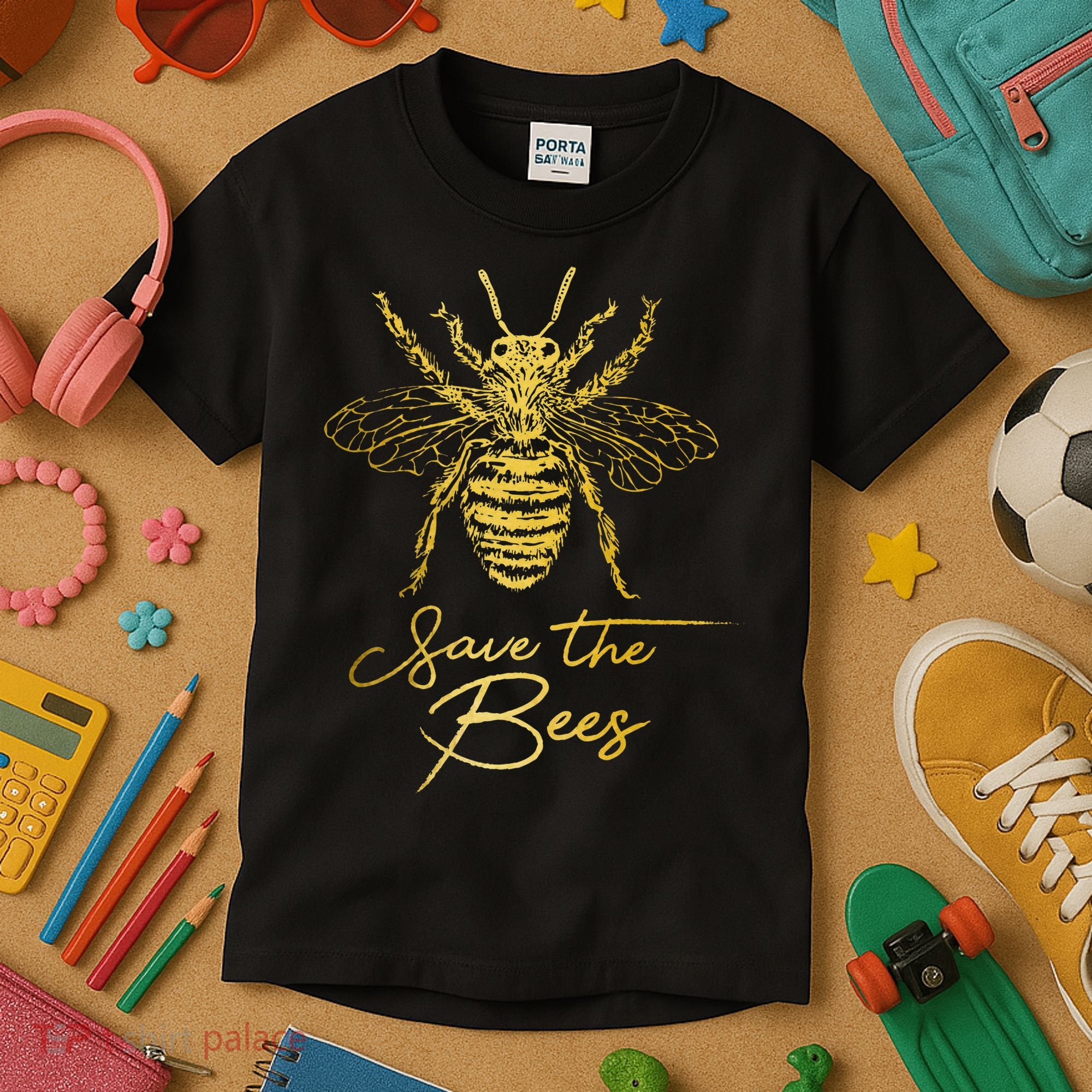 Save The Bees Beekeeper Beekeeping Vintage Bee Kids T-Shirt