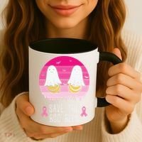 Save The Bbo Bees Breast Cancer Awareness Coffee Mug thumb 3