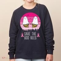 Save The Bbo Bees Breast Cancer Awareness Women's Sweatshirt thumb 0