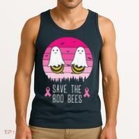 Save The Bbo Bees Breast Cancer Awareness Tank Top thumb 3
